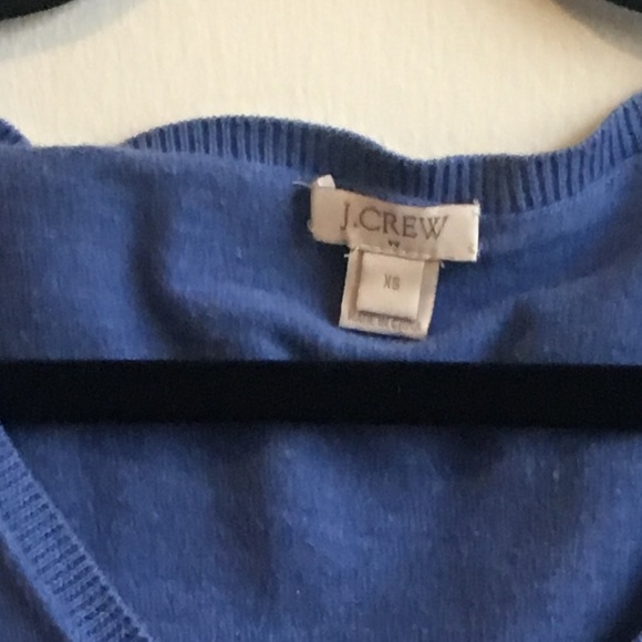 J Crew Blue V-Neck Sweater - Picture 4 of 4